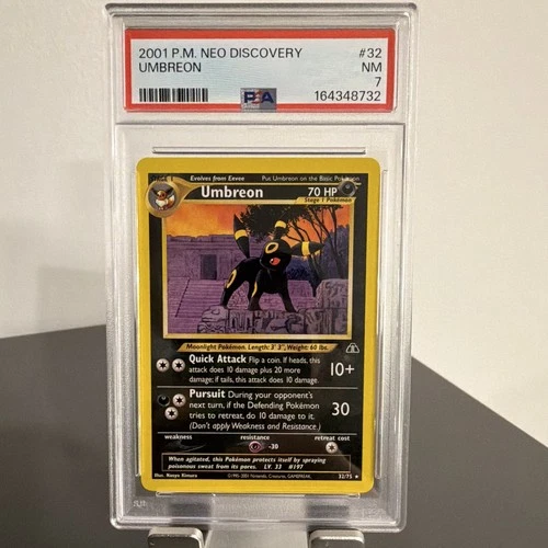 The Pokémon Company PSA 7 Umbreon 32/75 Neo Discovery Rare Regular ENG 2001