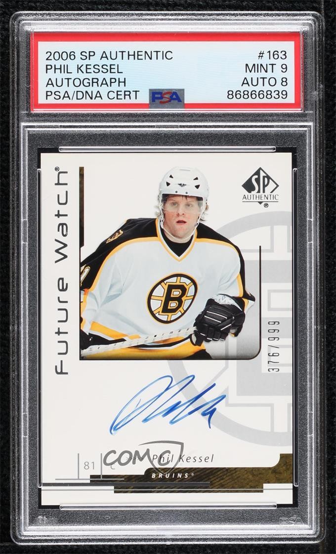 2006 SP Authentic Future Watch /999 Phil Kessel PSA 9 MINT Rookie Auto RC 0pi6