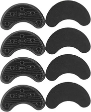10 PCS Rubber Sole Heel Savers Toe Plates Taps DIY Glue on Shoe Repair Black 