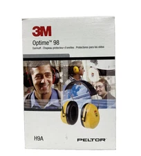 3M Peltor Optime 98 Earmuffs H9A, Over-the-Head *Brand New*