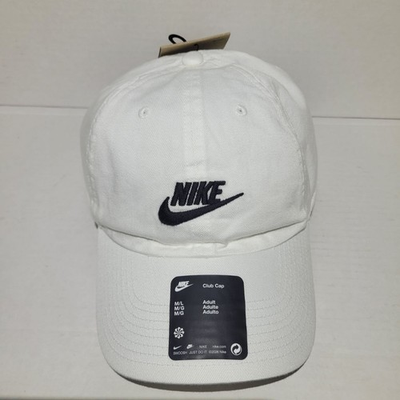 #ad #ad Nike Club Futura Unstructured Cap White Black Adjustable Unisex M L FB5368 100 $10.97