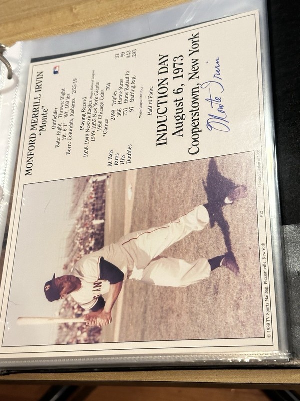 Monte Irvin Signed Autographed 8x10 Photo GTP All