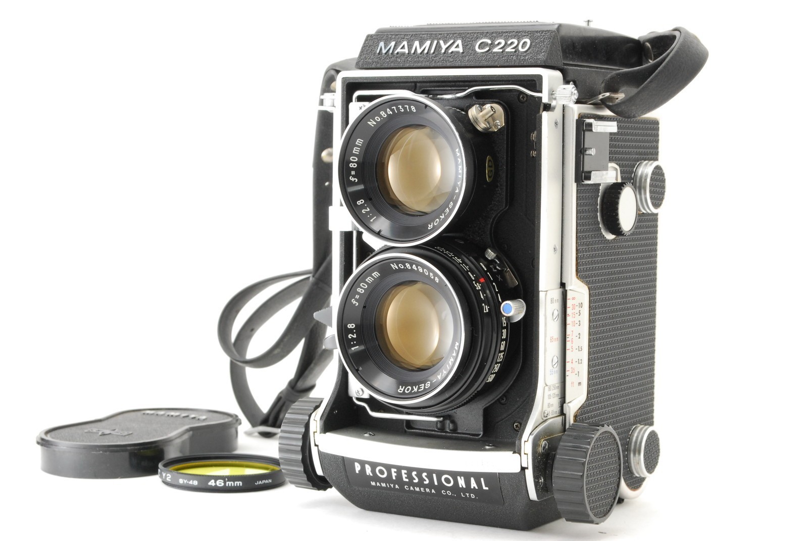 Sale!! Blue Dot [N MINT] Mamiya C220 Pro TLR Film Camera Sekor 80mm F/2.8 JAPAN