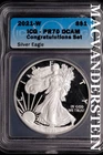 2021-W American Silver Eagle Dollar- ICG PR-70- Deep Cameo No Reserve #SLM464
