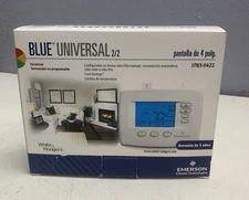 White Rodgers Emerson Model 1F83-0422 Digital HVAC Universal AC Thermostat 4"
