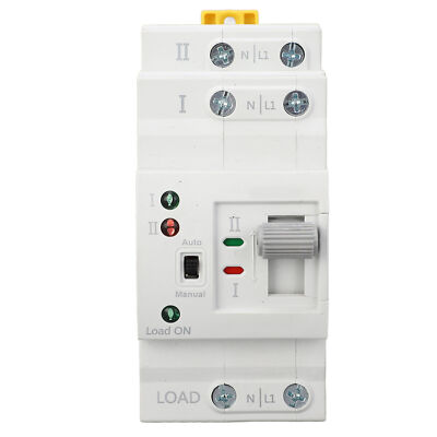 Dual Power Automatic Transfer Switch 2P 63A Millisecond Switching Power Transfer