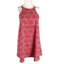 Forever 21 Womens Slip Dress Size XS Red and White Print Lined Strappy Racerback