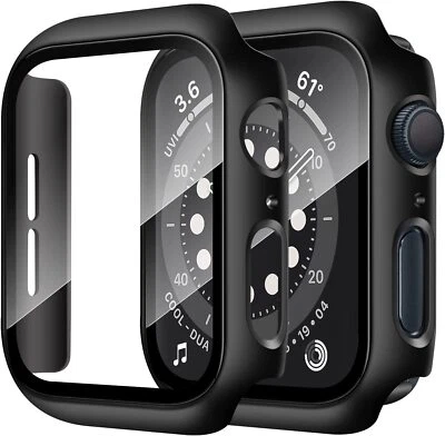 MSM Hülle für Apple Watch Series 9 / 8 Schutzhülle Case 41mm 45mm Display Schutzglas