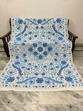 Handmade Suzani Bedspread / Boho Home Decor / Suzani Wall Hanging / Gift For Her