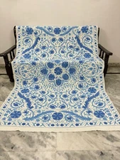 Handmade Suzani Bedspread / Boho Home Decor / Suzani Wall Hanging / Gift For Her