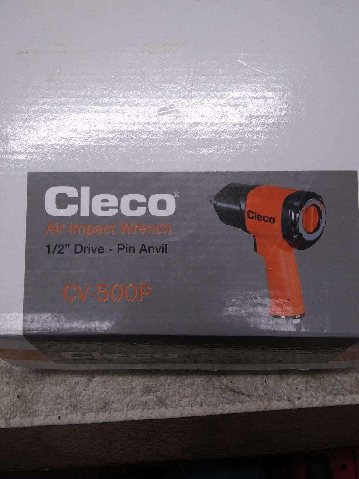 CLECO Pistol Grip Air Impact Wrench, Pin Anvil, CV-500P Pneumatic Tool