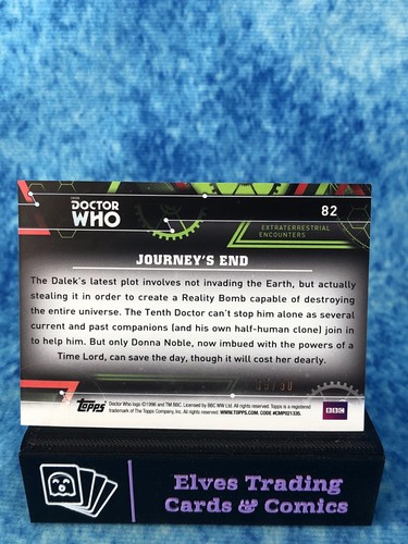 Doctor Who Extraterrestrial Encounters PURPLE /50 SINGLE Non-Sport Trading Card - Picture 156 of 184
