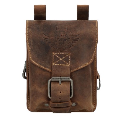 Greenburry Vintage Gürteltasche Leder 14,5cm #GB-1754-HM (brown)