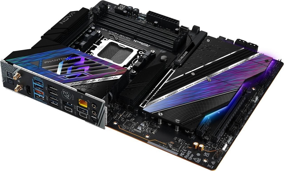 ASRock Phantom Gaming X870E NOVA AMD AM5 WiFi 7 SATA 6Gb/s ATX