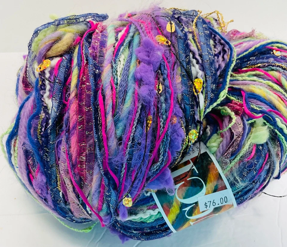 Lucci MelangeYarnOnly  Unit of 1 PassionFlower NancyBoccuzzi Designs Hand Tied - Image 3 of 4