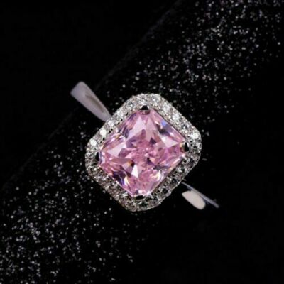 3 Ct Simulated Sapphire Engagement Wedding Ring 14k White Gold Plated Silver
