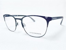 NEW Emporio Armani EA1059 3001 Mens Matte Black Oval Eyeglasses Frames 53/19 145