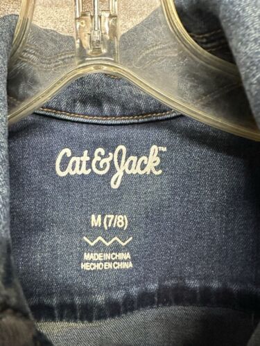 Cat & Jack Youth Girl's Denim Vest Size Medium (7/8) - Picture 2 of 5