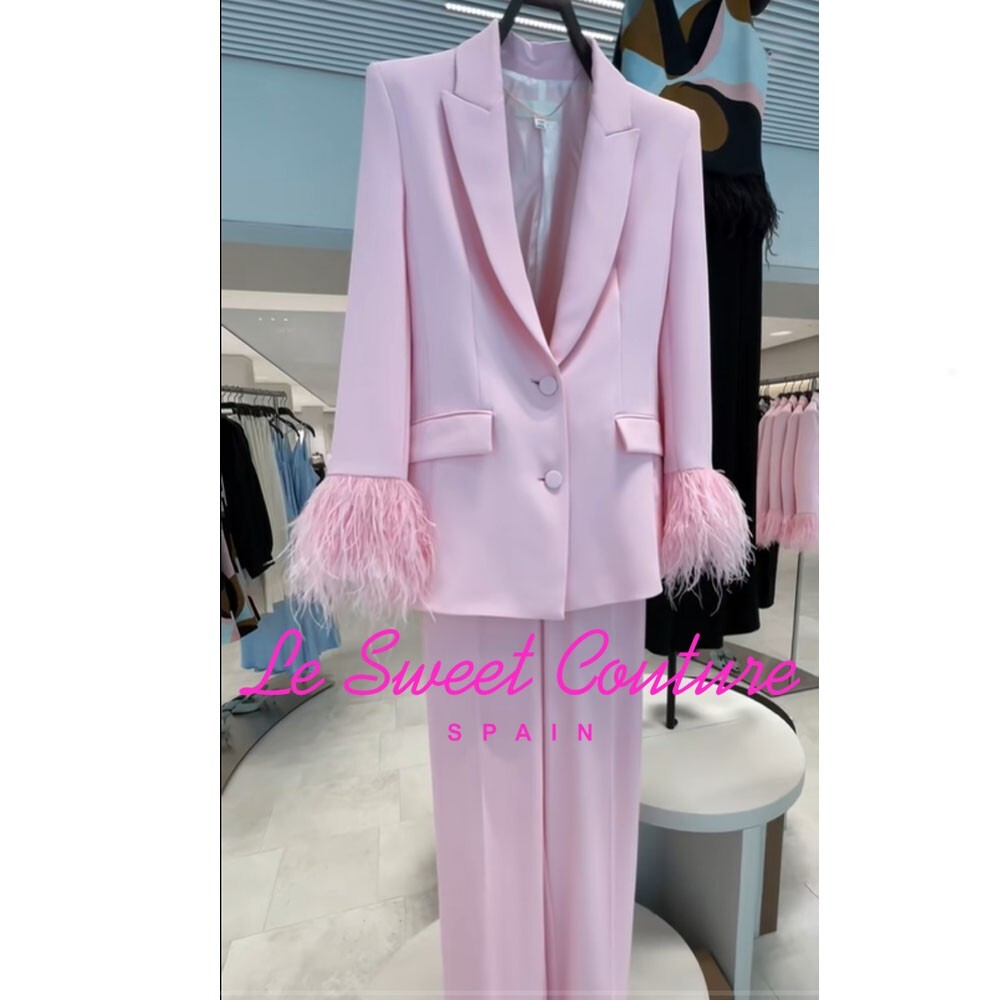 ジャケット ZARA FEATHER CUFF BLAZER 3419/324/401 ZARA WOMAN NWT SS25 FEATHER CUFF BLAZER JACKET PINK 3419/324