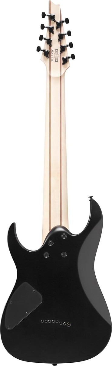 Ibanez RG8EX BKF 8-string Guitar Black Flat Electric Guitar with