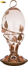 8110H-1 32 Oz Looking Glass Hummingbird Feeder, Copper