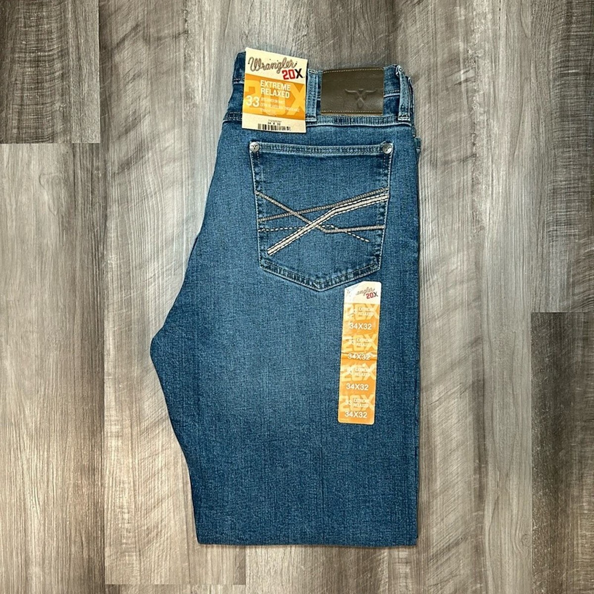 Wrangler 20X Style 33 Extreme Relaxed Jeans 34x32
