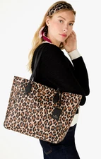 Kate Spade Poppy Leopard Large Tote Cheetah KH461 Leopardo Animal Print NWT $399