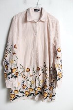 Pretty Little Thing Womens Floral Boyfriend Shirt Dress - Size 8 (k36)
