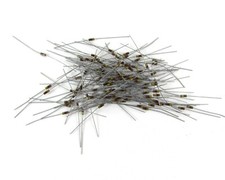 Lot of (100) Allen-Bradley RCR05G820JS Resistors - 1/8 Watt, 82 Ohms, 5% Tol.