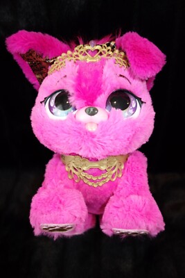 Present Pets Cici Fancy Puppy Interactive Pink Plush Pet Toy 100