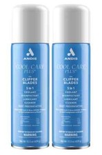 2 Pcs Andis Cool Care Plus 15.5 Oz Spray For Clipper Trimmer Blade Lubricant