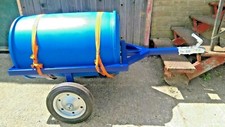 TRAILER TRACTOR ATV QUAD TRIKE MOVER TOWABLE GARDEN FARM FIELD WATER BARREL 