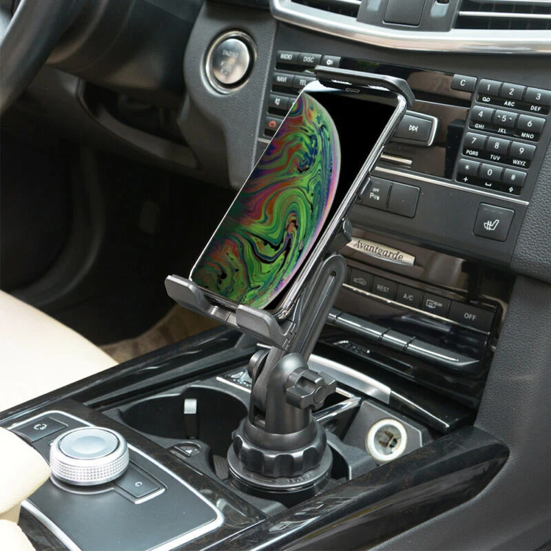 360° Adjustable Car Cup Holder Stand Cradle Mount For iPad Cell Phone Universal - Image 3 of 4