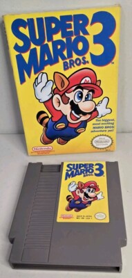 Super Mario Bros. 3 Nintendo NES 1990 Cart Is Mint - Box Is Solid