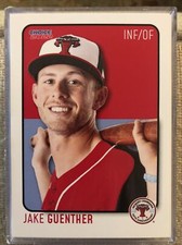 2022 Hickory Crawdads 1st Jake Guenther RC Rookie Texas Rangers Oshkosh WI