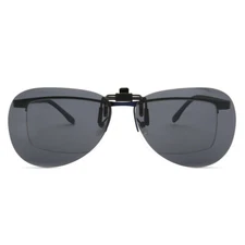 Round Polarized Clip On Sunglasses Night Vision Glasses Driving Fishing UV400