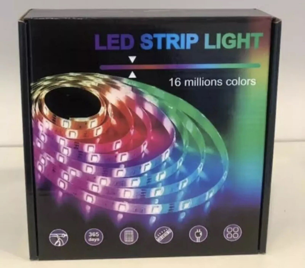 26ft RGB LED Strip Lights Color Changing 5050 Tape for Room Decor-image