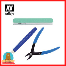 SET ATTREZZI DA MODELLISMO PER MINIATURE VALLEJO kit tool pulizia plastica