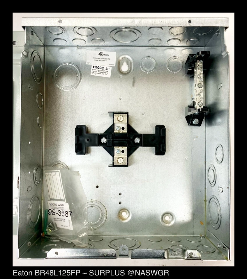 Eaton BR48L125FP ~ Eaton BR Main Lug Load-Center 125A, 120/240V ~ SURPLUS - Image 3 of 4