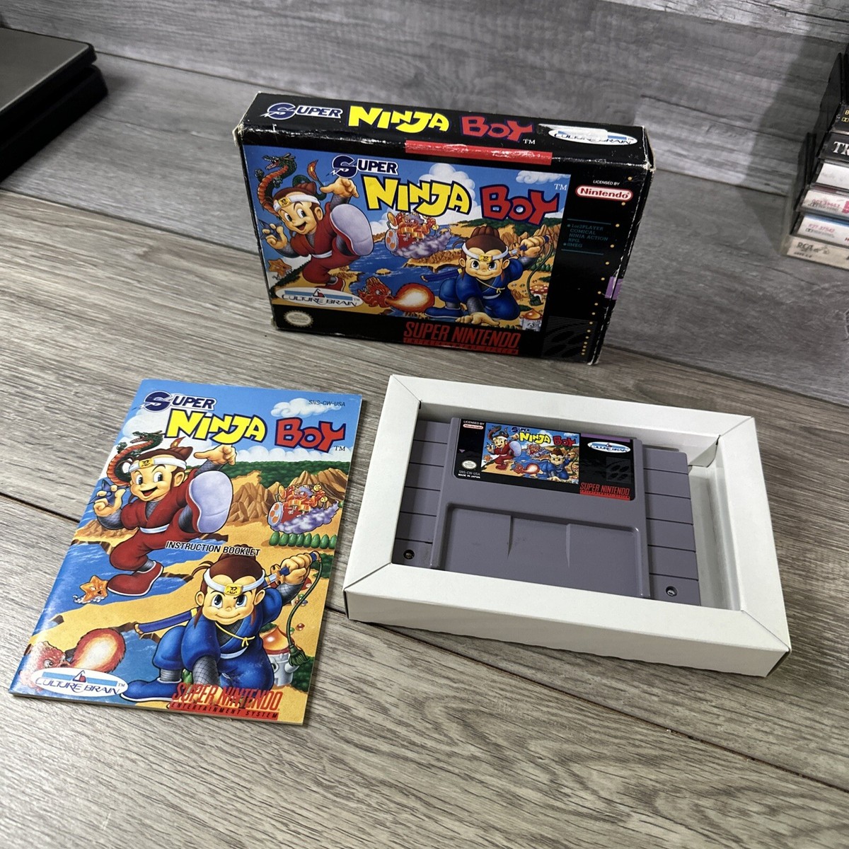 Super Ninja Boy (Super Nintendo, 1993) CIB- RARE Super Ninja Boy (Super Nintendo, 1993) CIB- RARE