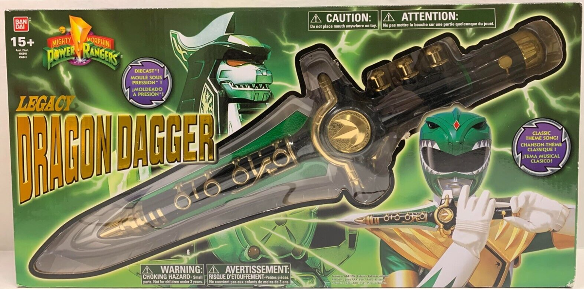 BANDAI MIGHTY MORPHIN POWER RANGERS LEGACY DRAGON DAGGER NEW