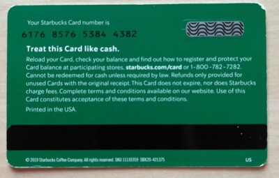 Starbucks Card 2020 Siren Dark Green | eBay