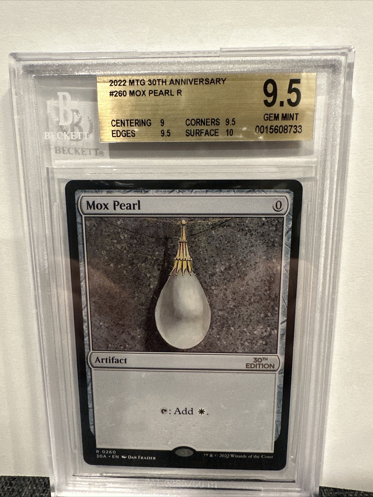 MAGIC THE GATHERING 30TH ANNIVERSARY MOX PEARL  #260 BGS 9.5