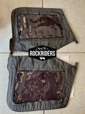 Tinted Upper Doors Window Driver Passenger Black 1997-2006 Wrangler Tj