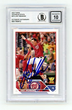 Joey Meneses 2023 Topps Advanced Stats 470 Rookie RC /300 Signed BAS BGS 10 Auto