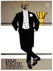 Bar Riche Decorative Poster. Fine Graphic Art. Wall Interior Design 2399