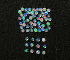 Natural Ethiopian Opal Round Cabochon Loose Gemstone Lot 100 Pcs 2.50 MM