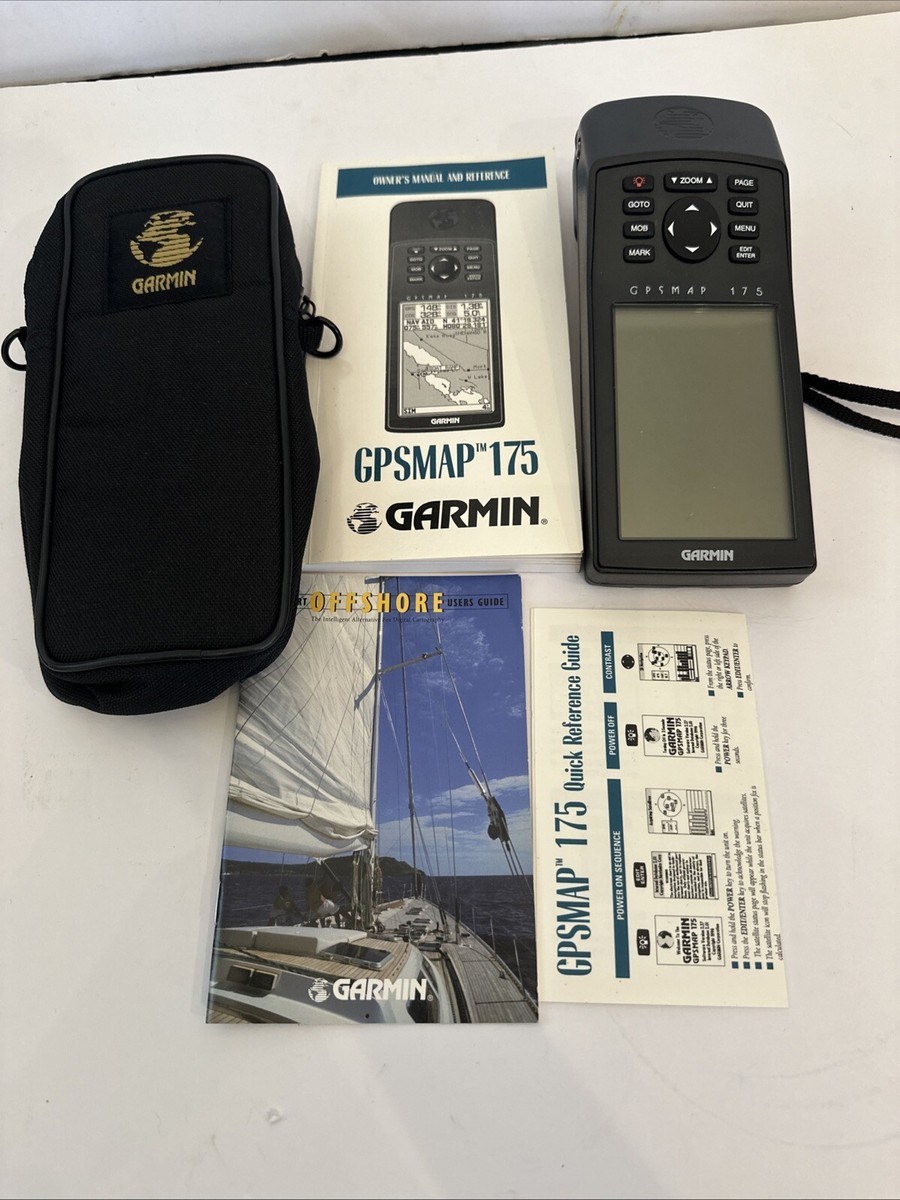 Garmin GPSMAP 175 Handheld GPS Navigator & MAP Untested Needs