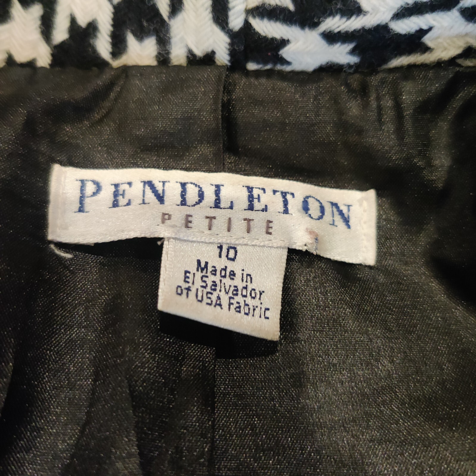 Pendleton Petite Checkered Dress Jacket Size 10 L… - image 5