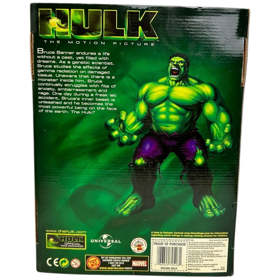 Figurine Super Poseable HULK Film Toy Biz